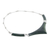 Jade statement necklace, 'Mayan Elite' - Pointed 925 Silver Jade Statement Necklace from Guatemala (image 2d) thumbail