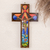Wood wall cross, 'Splendor of Jesus' - Handcrafted Religious Wood Wall Cross from El Salvador (image 2) thumbail