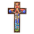 Wood wall cross, 'Splendor of Jesus' - Handcrafted Religious Wood Wall Cross from El Salvador