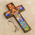 Wood wall cross, 'Splendor of Jesus' - Handcrafted Religious Wood Wall Cross from El Salvador (image 2c) thumbail