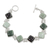 Jade link bracelet, 'Studded Path' - Jade and Sterling Silver Link Bracelet from Guatemala (image 2b) thumbail