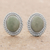 Jade stud earrings, 'Oval Lassos' - Light Green Jade Oval Stud Earrings from Guatemala (image 2) thumbail