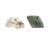 Jade stud earrings, 'Mayan Elegance in Green' - Green Jade and 925 Silver Rhombus Earrings from Guatemala (image 2e) thumbail