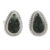 aretes de jade - Aretes Lágrima de Jade Verde y Plata 925 de Guatemala