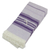 Cotton napkins, 'Cheerful Kitchen in Purple' (set of 6) - Purple Striped 100% Cotton Napkins (Set of 6) (image 2a) thumbail