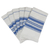 Cotton napkins, 'Cheerful Kitchen in Blue' (set of 6) - Striped 100% Cotton Napkins from Guatemala (Set of 6) (image 2a) thumbail