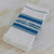 Cotton napkins, 'Cheerful Kitchen in Blue' (set of 6) - Striped 100% Cotton Napkins from Guatemala (Set of 6) (image 2b) thumbail