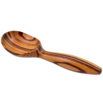 Wood ice cream scoop, 'Homestyle Delights' - Hand Carved Jobillo Wood Ice Cream Scoop from Guatemala