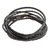 Leather wrap bracelet, 'Elegance and Style in Black' - Braided Leather Wrap Bracelet in Black from Guatemala (image 2a) thumbail