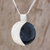 Reversible jade pendant necklace, 'Partial Eclipse' - Reversible Jade Crescent Pendant Necklace Guatemala (image 2b) thumbail