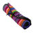 Cotton Jewellery roll, 'Rainbow Party' - Handwoven Striped 100% Cotton Jewellery Roll from Guatemala