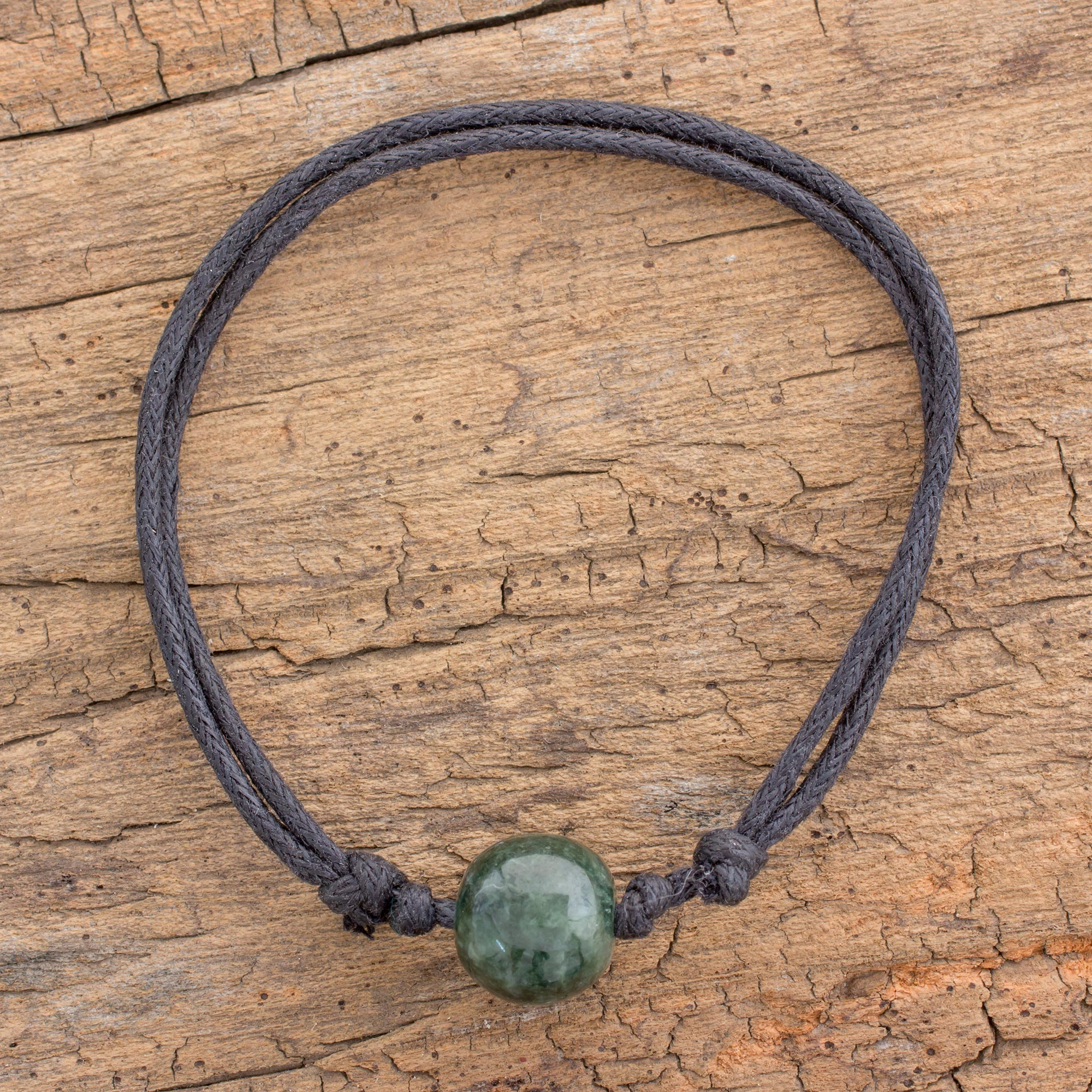 dark green jade bracelet