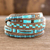 Glass beaded wrap bracelet, 'Traditional Style' - Colorful Glass Beaded Wrap Bracelet from Guatemala (image 2) thumbail