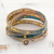 Glass beaded wrap bracelet, 'Cerro de la Cruz' - Colorful Glass Beaded Wrap Bracelet from Guatemala (image 2c) thumbail