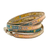 Glass beaded wrap bracelet, 'Cerro de la Cruz' - Colorful Glass Beaded Wrap Bracelet from Guatemala (image 2d) thumbail