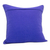 Cotton cushion cover, 'Mayan Blue' - Cotton Cushion Cover in Lapis and Cerulean from Guatemala