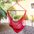 Cotton hammock swing,'Relax in Red' - Hand Woven Red Cotton Hammock Swing (image 2) thumbail