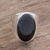 Jade cocktail ring, 'Truth and Life in Black' - Handmade Black Jade Men's Ring from Guatemala