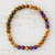Multi-gemstone beaded stretch bracelet, 'Beauty of the Earth' - Tiger's Eye Amethyst and Jasper Bracelet from Guatemala