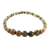 Multi-gemstone beaded stretch bracelet, 'Amazing Arrangement' - Tiger's Eye Unakite and Jasper Bracelet from Guatemala