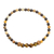 Multi-gemstone beaded stretch bracelet, 'Natural Earth' - Tiger's Eye Jasper and Garnet Bracelet from Guatemala
