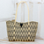 Handwoven tote, 'Delightful Day in Black' - Handwoven Tote in Black and Pale Yellow from Guatemala (image 2) thumbail