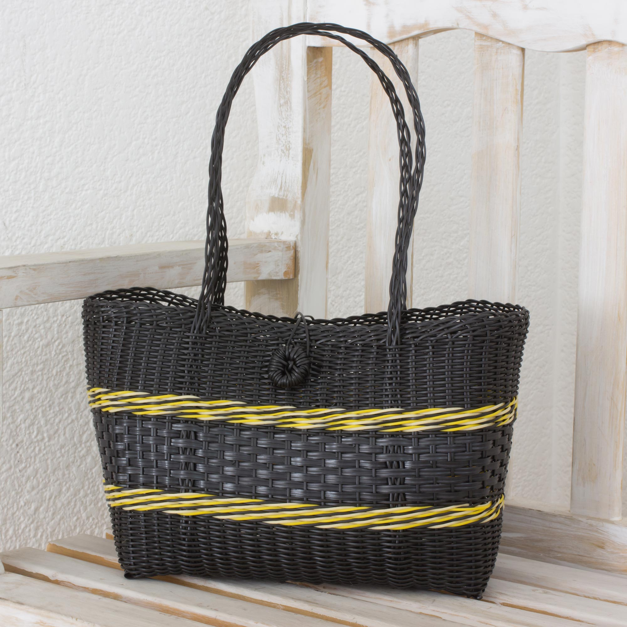 Handwoven Eco Friendly Tote from Guatemala - Walk in the Park | NOVICA