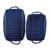 Handwoven baskets, 'Home Warmth in Navy' (pair) - Pair of Handwoven Navy Baskets from Guatemala (image 2b) thumbail