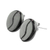 Jade stud earrings, 'Passion for Coffee in Black' - Coffee-Shaped Black Jade Stud Earrings from Guatemala (image 2b) thumbail