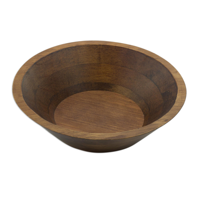 Alder Wood Decorative Bowl from Guatemala