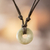 Jade pendant necklace, 'Mayan Circle of Love' - Light Green Circular Jade Pendant Necklace from Guatemala (image 2) thumbail