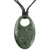 Jade pendant necklace, 'Mayan Ellipse' - Adjustable Jade Pendant Necklace from Guatemala