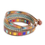 Glass beaded wrap bracelet, 'Country Market' - Multicolored Glass Beaded Wrap Bracelet from Guatemala (image 2b) thumbail