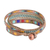 Glass beaded wrap bracelet, 'Country Market' - Multicolored Glass Beaded Wrap Bracelet from Guatemala (image 2c) thumbail
