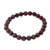 Garnet beaded stretch bracelet, 'Offering of Love' - Natural Garnet Beaded Stretch Bracelet from Guatemala