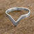 Sterling silver band ring, 'Beauty and Sensibility' - Sterling Silver Pointed Band Ring from Guatemala (image 2) thumbail