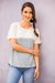 Natural cotton top, 'Cloud Whisper' - Natural Cotton and Recycled Denim Pullover Top for Women (image 2) thumbail