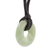 Jade pendant necklace, 'Circle of Love in Apple Green' - Apple Green Circular Jade Pendant Necklace from Guatemala (image 2c) thumbail