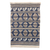 Wool area rug, 'Mountain Cabin' - Brown and Blue Wool Area Rug