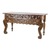 Wood console table, 'Floral Banquet' - Handcrafted Wood Console Table from Guatemala thumbail