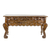 Wood console table, 'Floral Banquet' - Handcrafted Wood Console Table from Guatemala