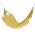 Baumwollhängematte, (einzeln) - Goldenrod-Hängematte aus gelber Baumwolle mit Quasten (einzeln)