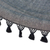 Cotton hammock, 'Stellar Night' (single) - Handwoven Cotton Single Hammock in Graphite from Guatemala (image 2d) thumbail