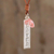 Rose quartz pendant necklace, 'Loved' - Romantic Rose Quartz Pendant Necklace from Guatemala thumbail