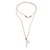 Rose quartz pendant necklace, 'Loved' - Romantic Rose Quartz Pendant Necklace from Guatemala (image 2d) thumbail