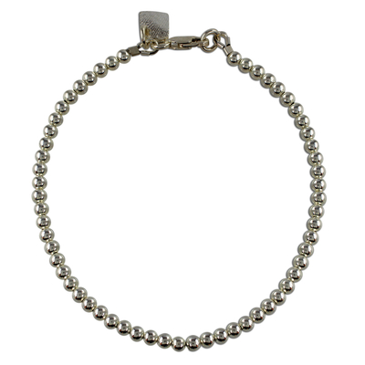 Sterling silver beaded bracelet, 'Vibrant Beauty' - Sterling Silver Beaded Bracelet from Guatemala