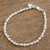 Sterling silver beaded bracelet, 'Gleaming Combination' - High-Polish Sterling Silver Beaded Bracelet from Guatemala thumbail