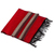 Cotton table runner, 'Trails of Totonicapan in Red' - Black and Red Table Runner Hand Loomed in Cotton (image 2b) thumbail