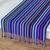 Camino de mesa de algodón - Camino de mesa de algodón tejido a mano azul y multicolor