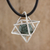 Jade pendant necklace, 'Merkaba' - Geometric Jade Pendant Necklace from Guatemala (image 2) thumbail